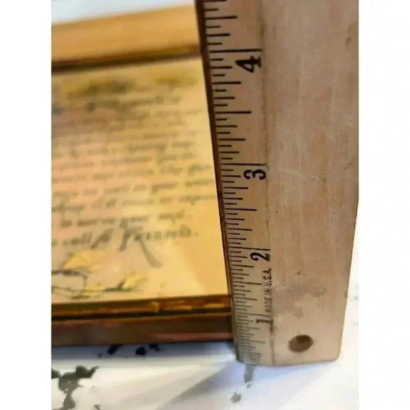 Antique friendship poem frame print | 1920s wall decoration - Picture 10 of 10